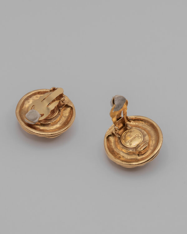 Klipsy Chanel Paris z perłą