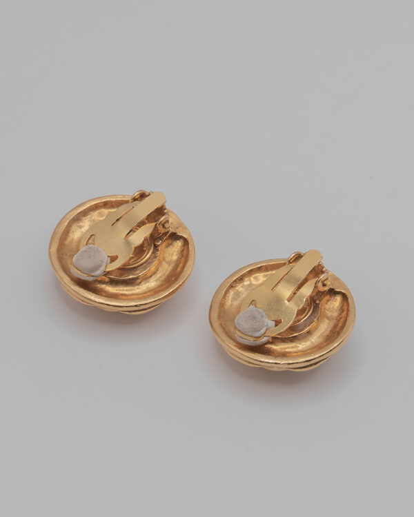 Klipsy Chanel Paris z perłą