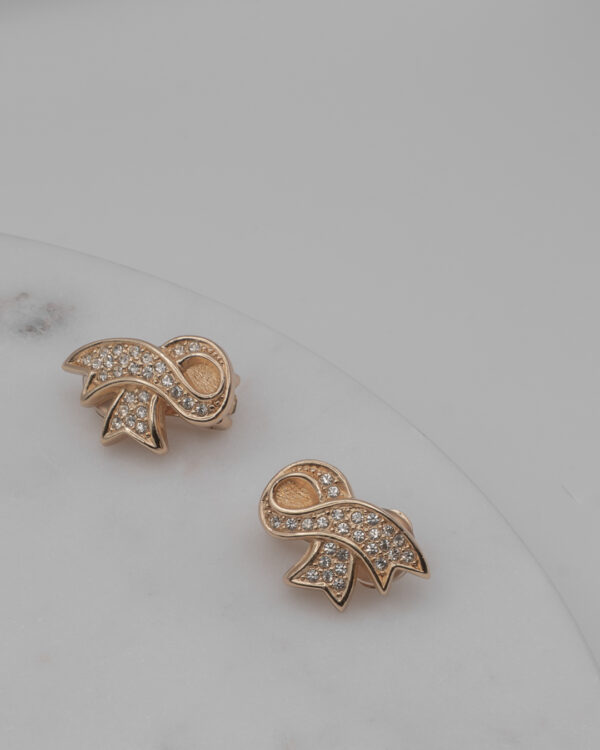 DSC_1760 Klipsy Christian Dior z cyrkoniami