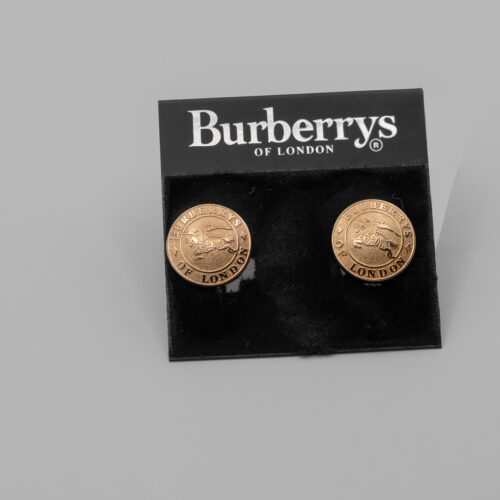 Klipsy vintage Burberry's -na oryginalnej karcie