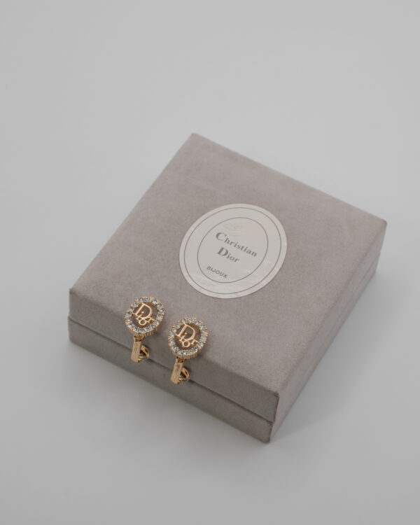 DSC_2919 Klipsy Christian Dior z inicjałami marki