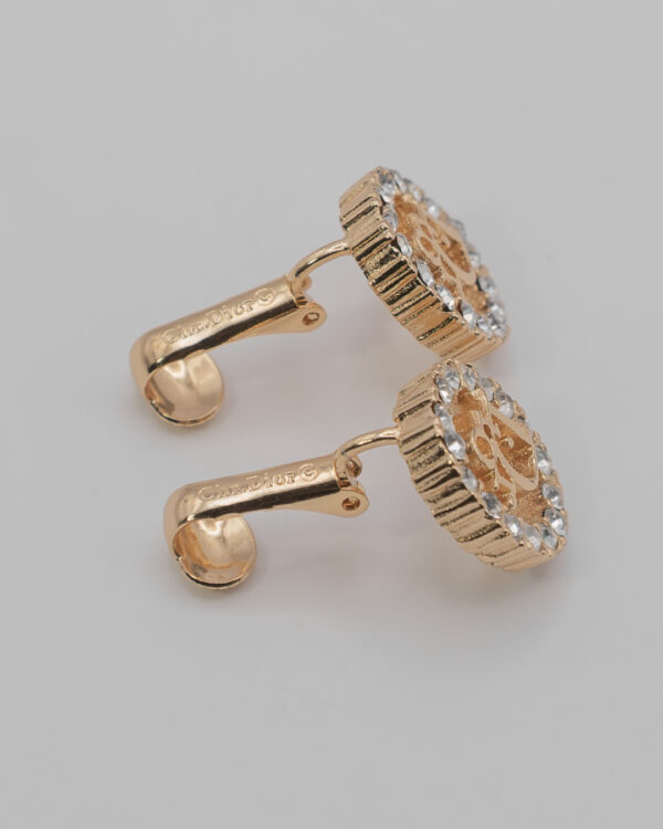 DSC_2926 Klipsy Christian Dior z inicjałami marki