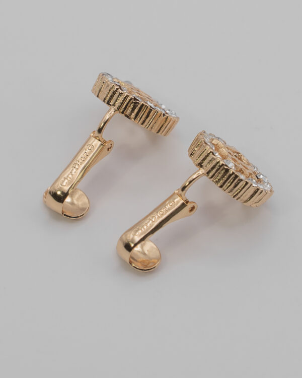 DSC_2930 Klipsy Christian Dior z inicjałami marki