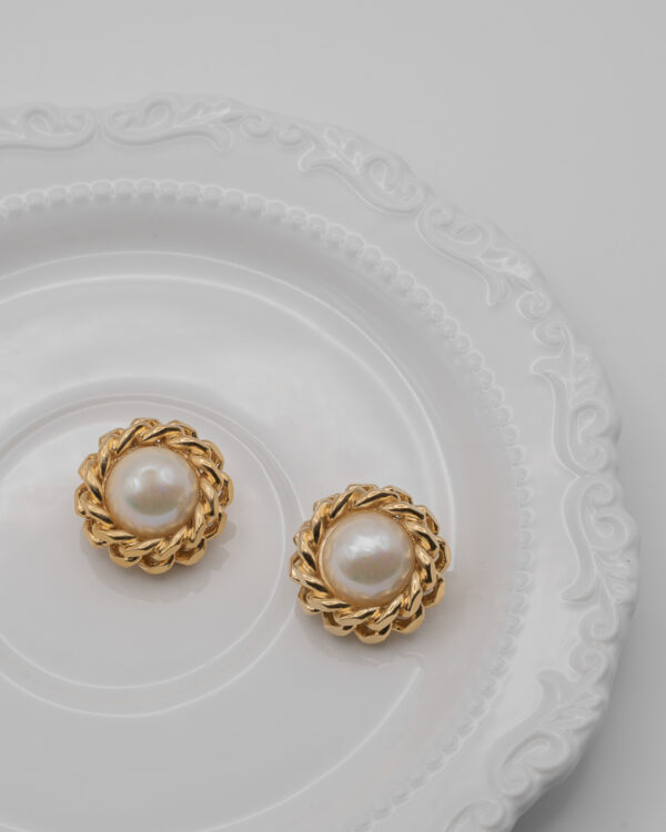 DSC_4669 Klipsy Christian Dior z perłą "old money"