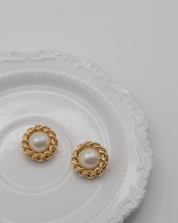 DSC_4671 Klipsy Christian Dior z perłą "old money"