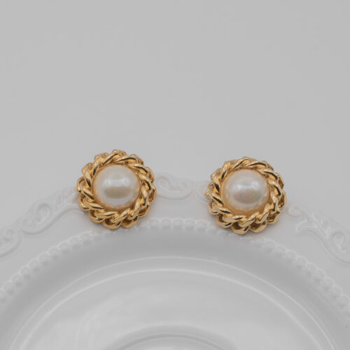 DSC_4682 Klipsy Christian Dior z perłą "old money"