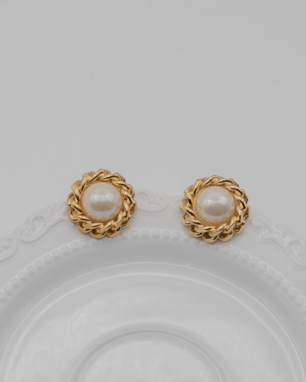 DSC_4682 Klipsy Christian Dior z perłą "old money"