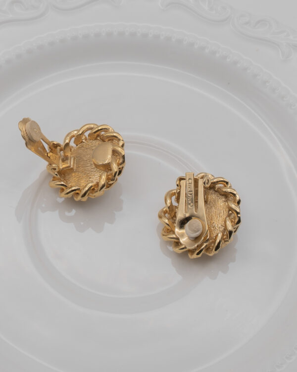 DSC_4685 Klipsy Christian Dior z perłą "old money"