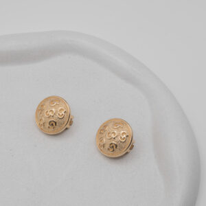 Klipsy Christian Dior z monogramem