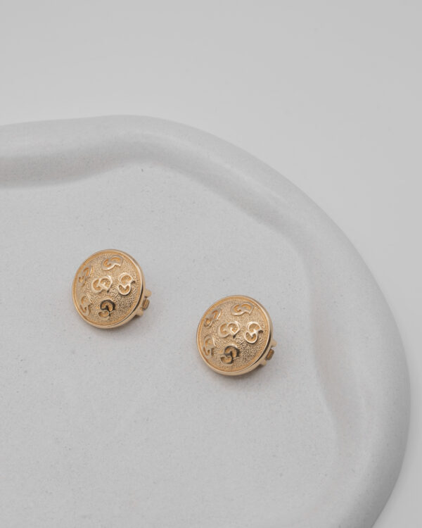 Klipsy Christian Dior z monogramem