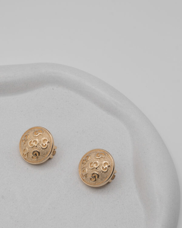 Klipsy Christian Dior z monogramem