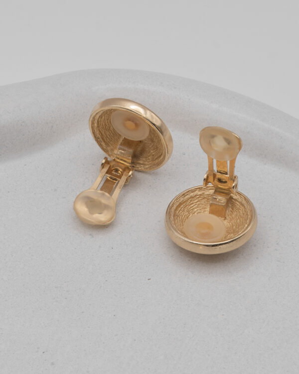 Klipsy Christian Dior z monogramem