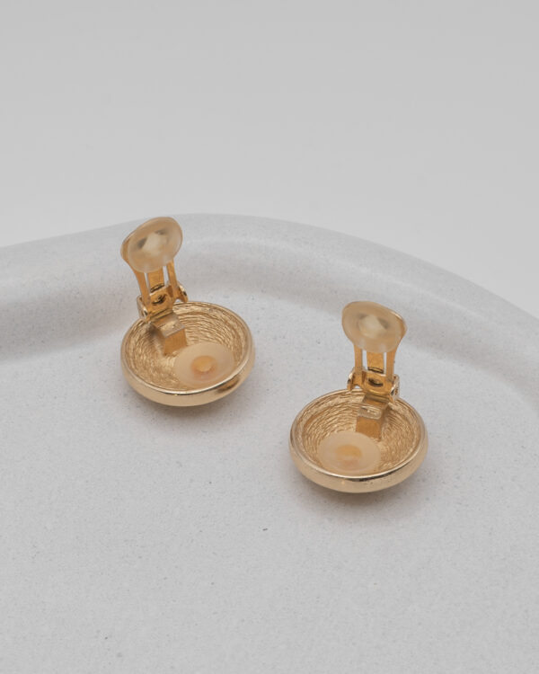 Klipsy Christian Dior z monogramem