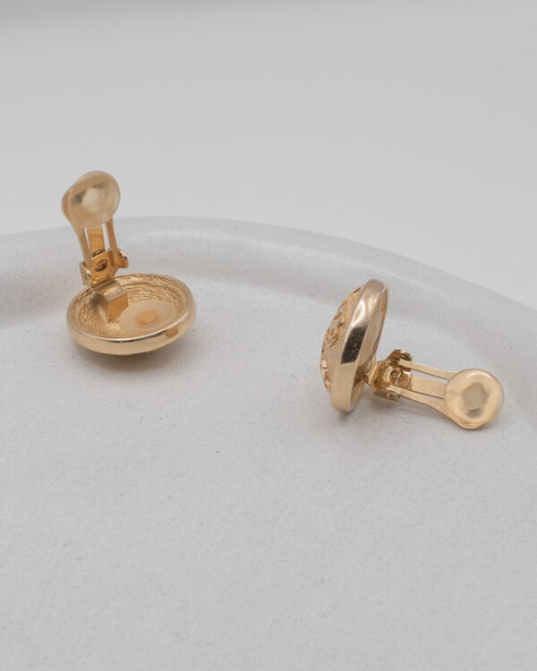 Klipsy Christian Dior z monogramem