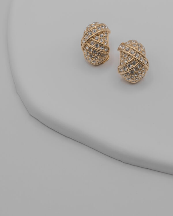 DSC_4713 Klipsy Christian Dior z cyrkoniami