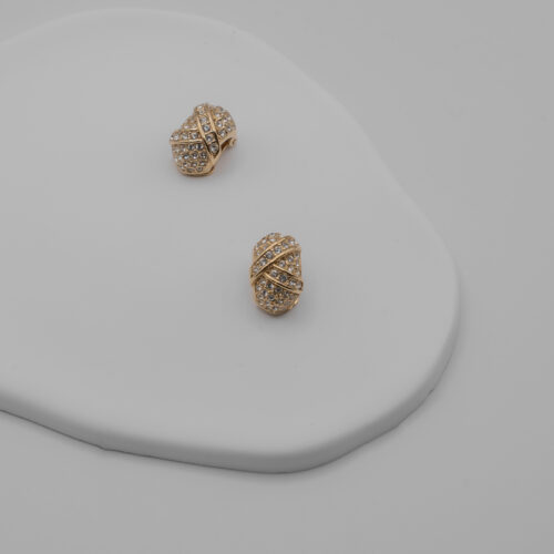 Klipsy Christian Dior z cyrkoniami