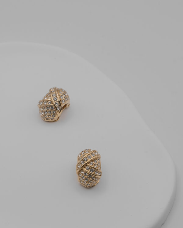 DSC_4715 Klipsy Christian Dior z cyrkoniami