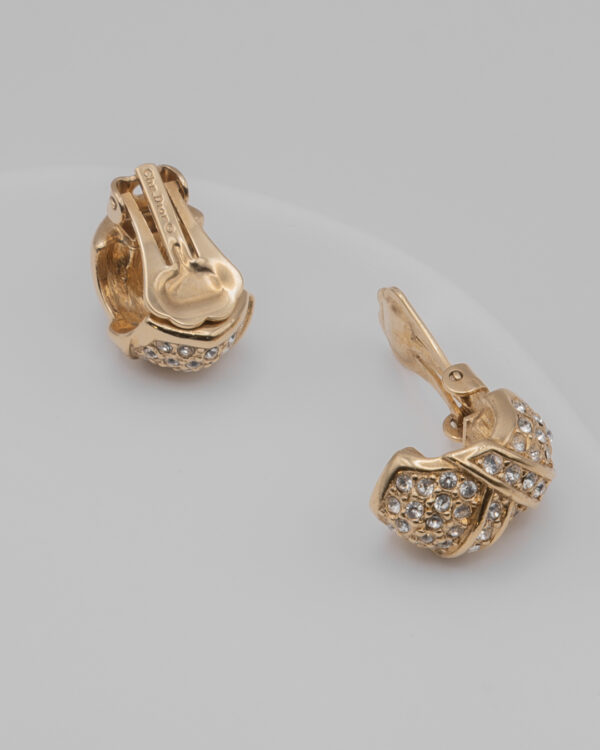 DSC_4730 Klipsy Christian Dior z cyrkoniami