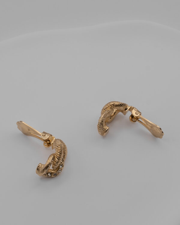 Klipsy Christian Dior z cyrkoniami