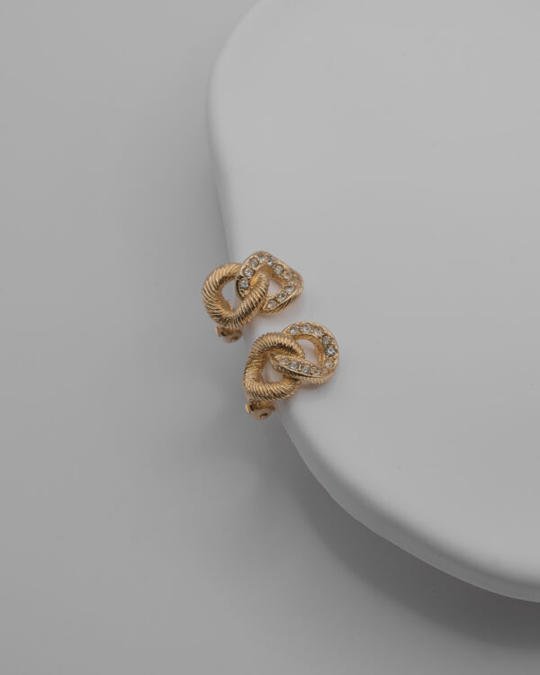 Klipsy Christian Dior z cyrkoniami