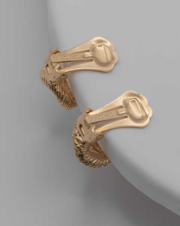 Klipsy Christian Dior z cyrkoniami