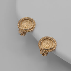 Klipsy Burberrys z monogramem