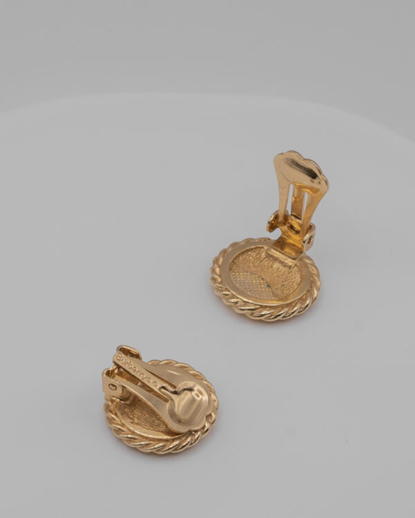 Klipsy Burberrys z monogramem