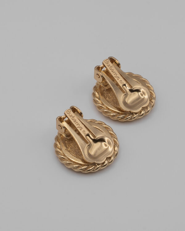 Klipsy Burberrys z monogramem