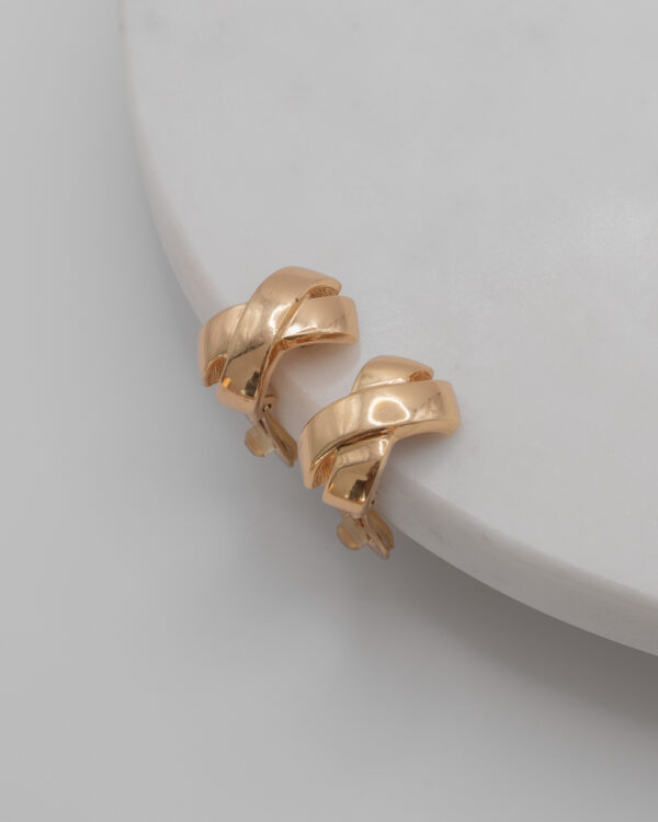 DSC_4873 Klipsy Christian Dior - przeplatana forma