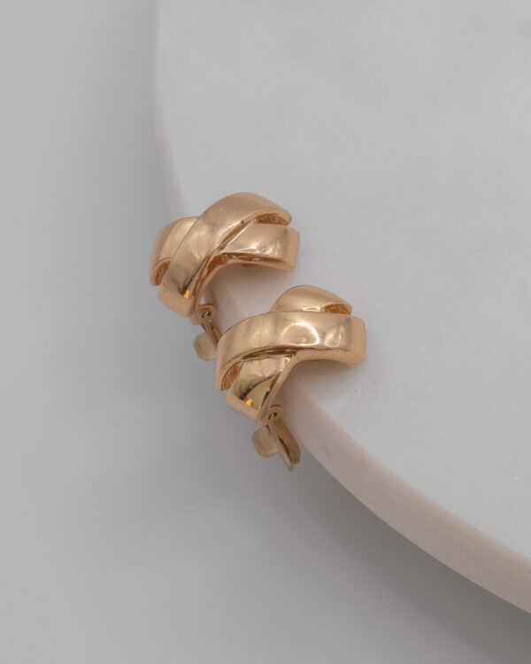 DSC_4875 Klipsy Christian Dior - przeplatana forma