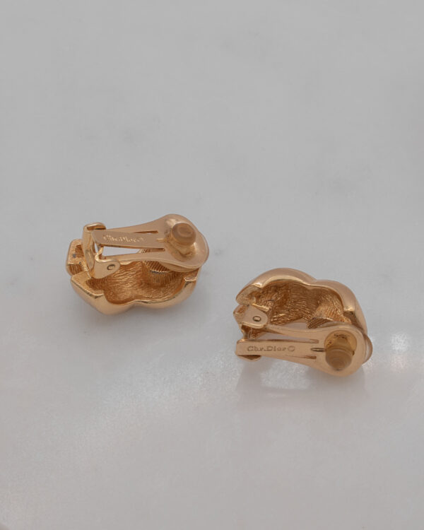 DSC_4885 Klipsy Christian Dior - przeplatana forma