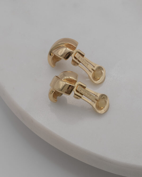 Klipsy Christian Dior - przeplatana forma