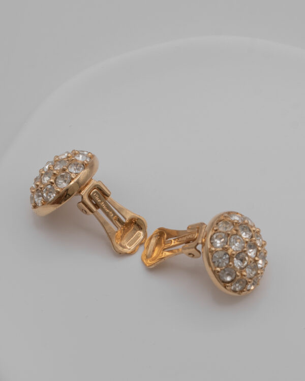 DSC_4912 Klipsy Christian Dior z kryształkami