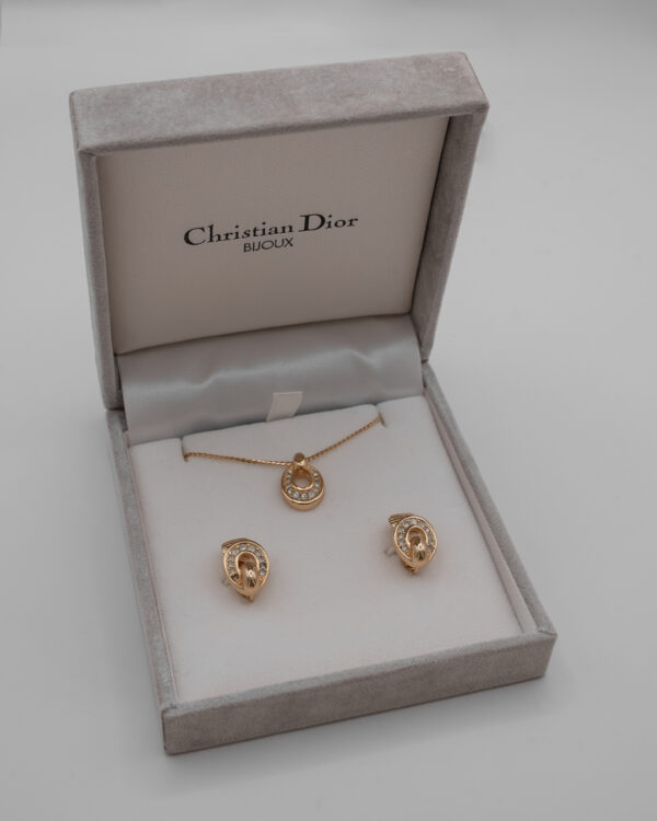 DSC_4961 Komplet biżuterii Christian Dior z kryształkami