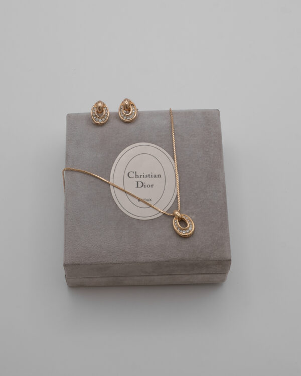 DSC_4987 Komplet biżuterii Christian Dior z kryształkami