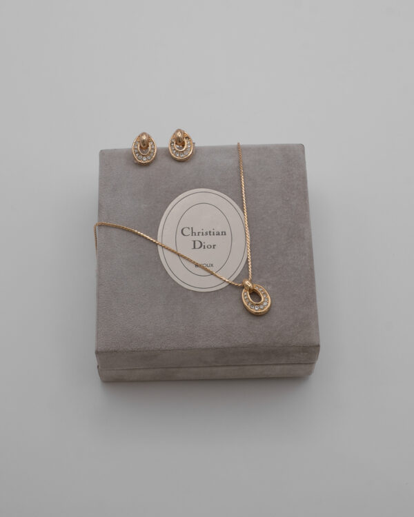 DSC_4990 Komplet biżuterii Christian Dior z kryształkami