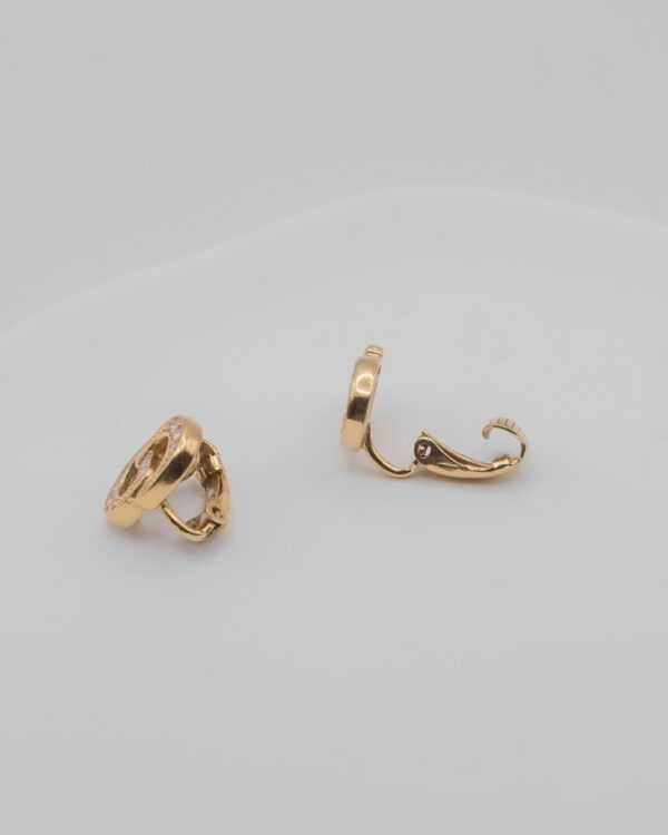Klipsy Christian Dior z monogramem CD