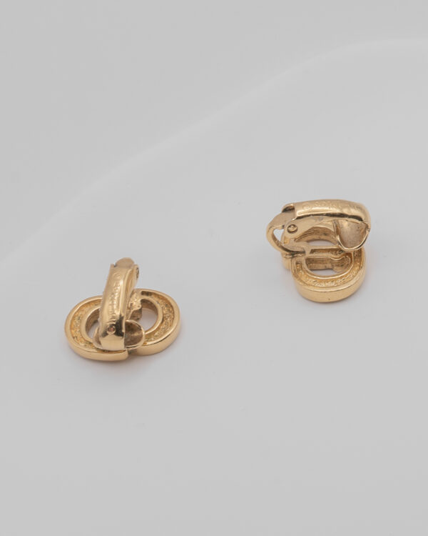 Klipsy Christian Dior z monogramem CD
