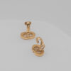 Klipsy Christian Dior z monogramem CD