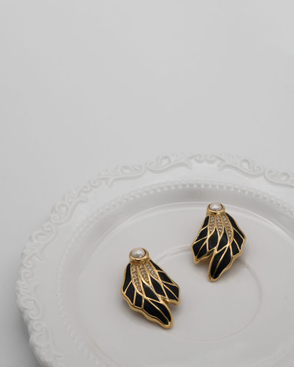 Klipsy Christian Dior – "black swan"