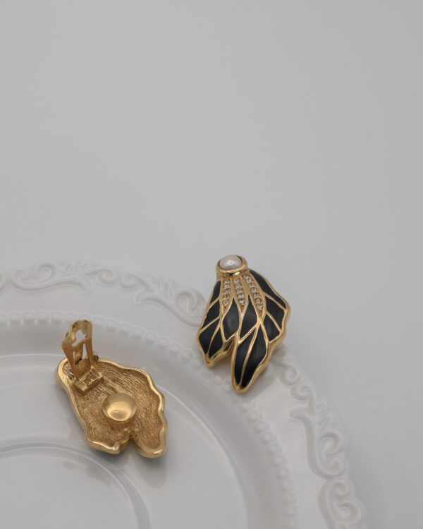 Klipsy Christian Dior – "black swan"