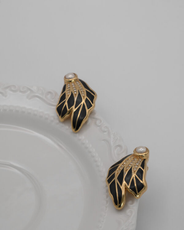 Klipsy Christian Dior – "black swan"