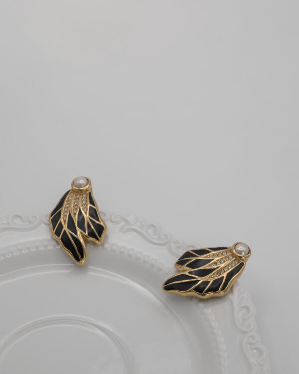 Klipsy Christian Dior – "black swan"