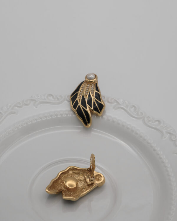 Klipsy Christian Dior – "black swan"