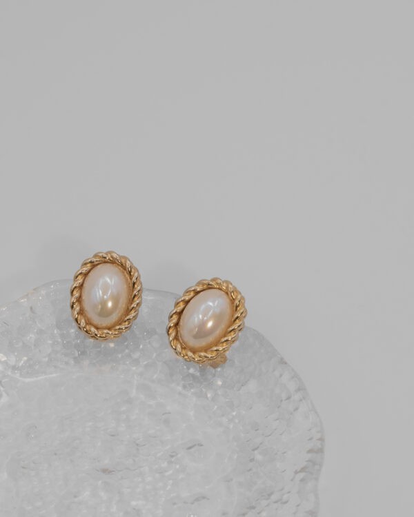 Christian Dior – klipsy z perłą lata 90.