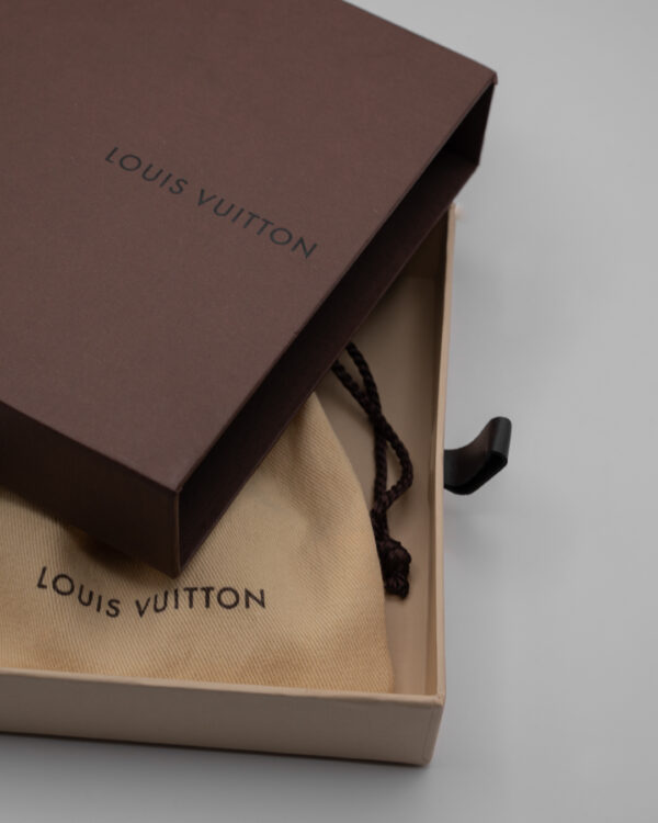 Bransoletka Louis Vuitton z kolekcji lat 2000–2010 – lakierowana skóra i złocone detale