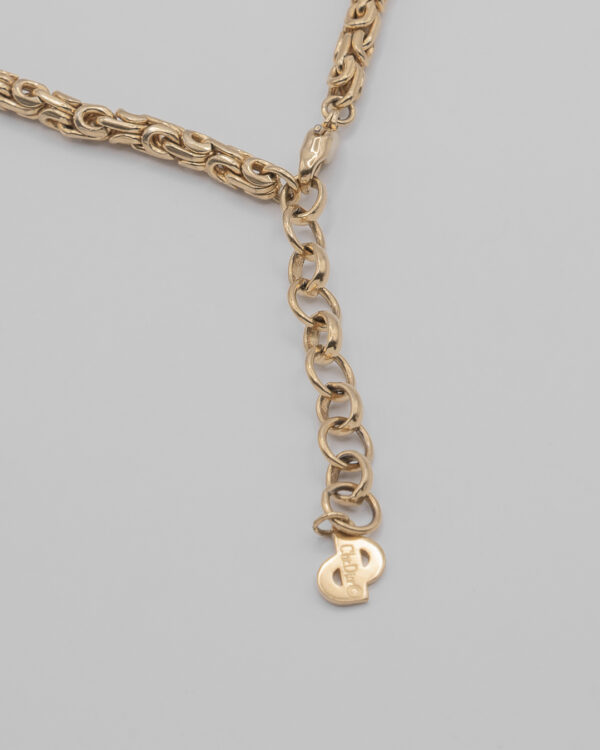 Efektowny łańcuszek Christian Dior