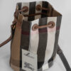 Skórzana nowa torebka Burberry w kratę – worek, crossbody