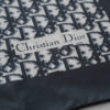 Apaszka Dior Oblique – jedwabna, granatowo-biała, monogram logo, lata 90/2000