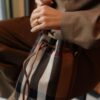 Skórzana nowa torebka Burberry w kratę – worek, crossbody